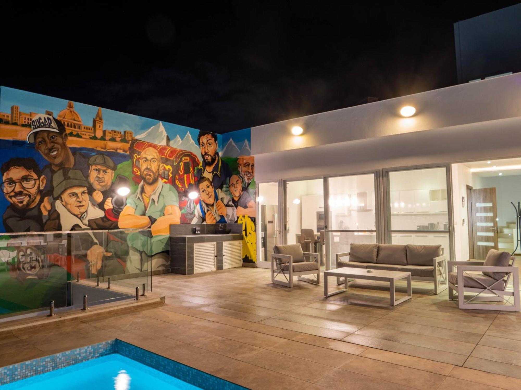 Villa Gaia - Sunset Views, Indoor Heated Pool, Sauna And Games Room Mellieha Exterior photo